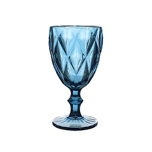 Бокал для вина, Бриллиант синий (от 6 штук) h17см
