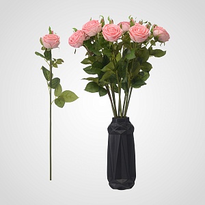 Искусственная Розовая Роза 70 см. (от 12 штук)