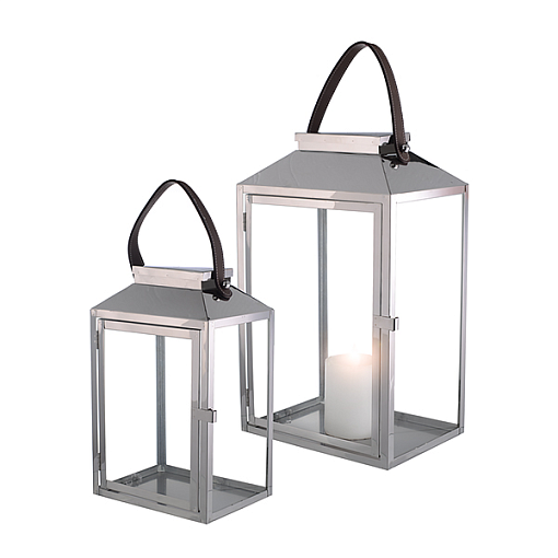 Набор Металлических Фонарей-Подсвечников Silver