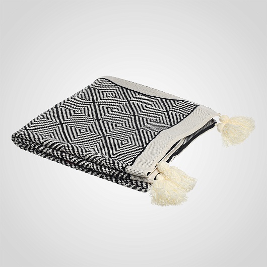 Плед Warm Atmosphere универсальный черно-белый