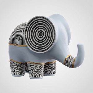 Декоративная Интерьерная Фигура "Слон" большой (Полистоун)