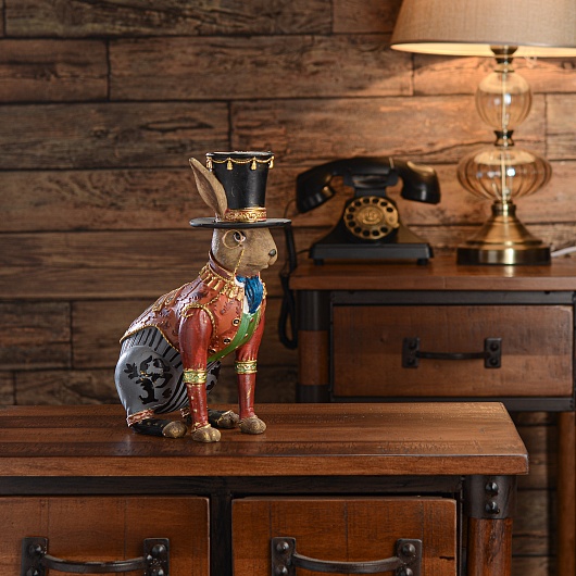 Декор "Кролик-Проффесор" (полистоун)