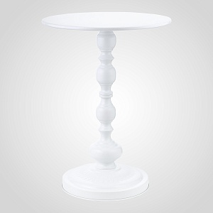 Журнальный стол  белого цвета Простой повседневный приставной столик круглый стол из кованого железа ретро-мебель для гостиной 40*52 