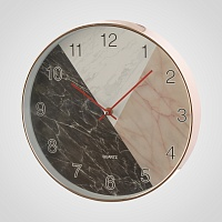 Настенные Интерьерные Трехцветные Часы "Marble" 30 см.