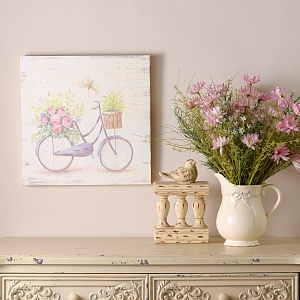 Панно Велосипед с цветами