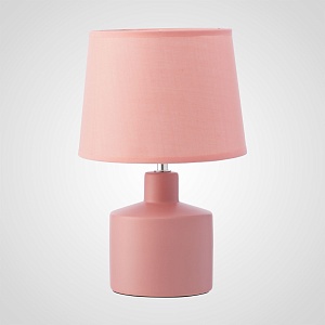 Настольная Керамическая Розовая Лампа 28,5 см.