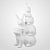 Декоративная Фигура "Семейство Кроликов" 37 см. (Керамика) 