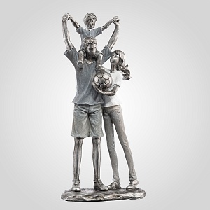 Интерьерная Фигура Декор "Счастливые родители с малышом" (Полистоун)