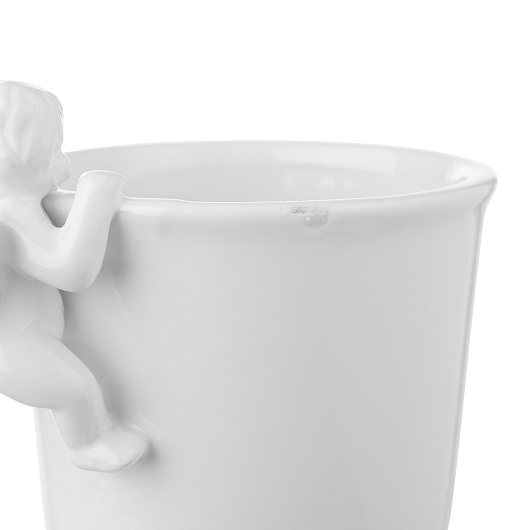 УЦЕНКА! Белая Керамическая Пиала с ангелом-Воришкой (18х14х15) 