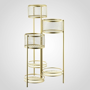 Подставка для цветов FLOWER HOUSE 75cм золотистая