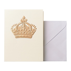 Поздравительная открытка с конвертом Царская корона (от 5ти штук)