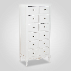 Комод Деревянный Белый "White Perfection" 120x60x35