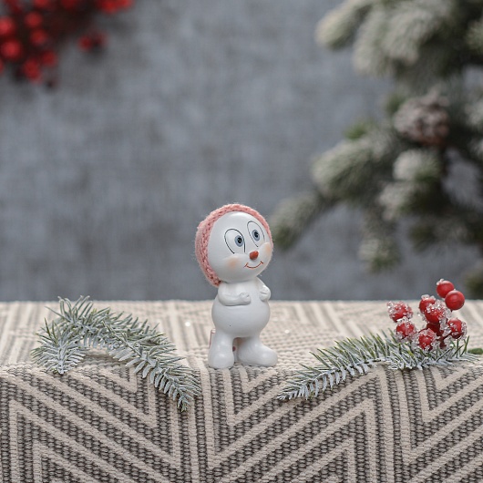 Удивленный Снеговичок в Шапочке (Полистоун,от 6 штук)