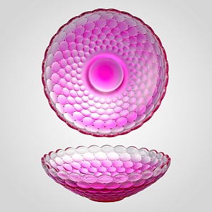 Фруктовница Crystal Dish цвета фуксия