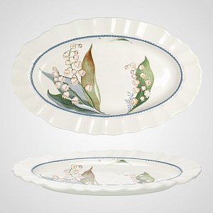 Поднос Bright Ceramics ландыши 32 см