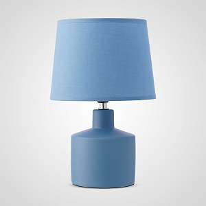 Настольная Керамическая Синяя Лампа 28,5 см.