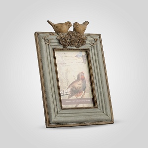 Фоторамка с Птичками Vintage (Полистоун) 10х15