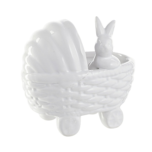 УЦЕНКА!!!Декоративная Фигура Малыш-Кролик в Коляске (Керамика) 