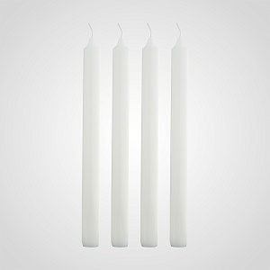 Набор из 4 белых свечей 