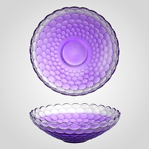 Фруктовница Crystal Dish фиолетового цвета