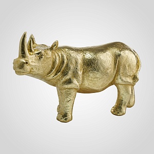 Фигурка Золотой носорог 25x39см (Полистоун)
