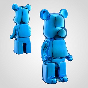 Копилка ТеддиБанк Metalic blue L