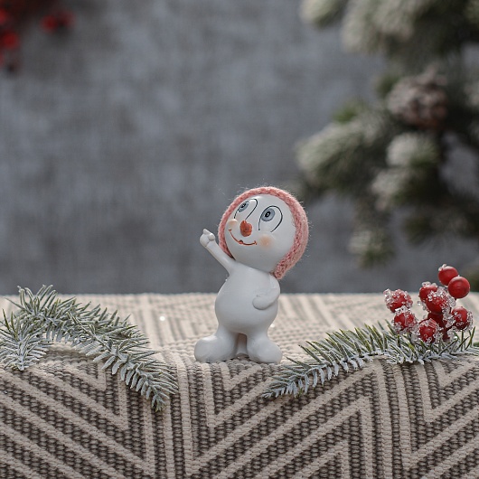 Снеговичок-Озорничок в Шапочке (Полистоун,от 6 штук)