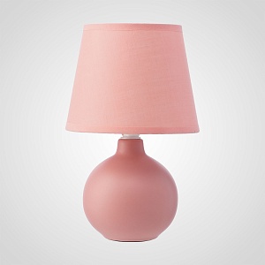 Настольная Керамическая Розовая Лампа 23 см.