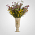 Ваза-Колокольчик "Flowers in Beige" 37 см. керамика