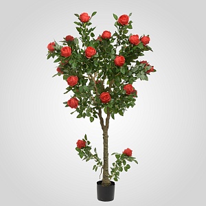Искусственное Дерево с Красными Розами 195 см.