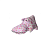 Подушка - бегемотик розовая,голубая в цветочек 18х35см