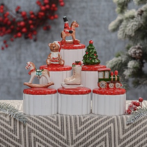 Керамические Мини Шкатулки "Cristhmas" (от 6-ти шт)