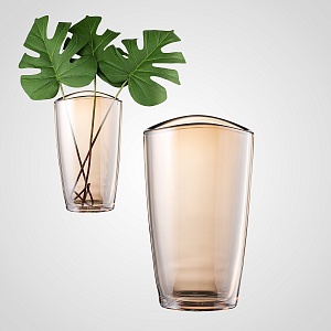 Ваза стеклянная  Glass Bronze 16*11*28