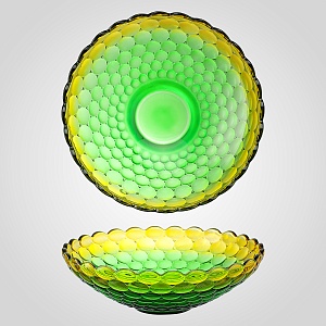 Фруктовница Crystal Dish зеленого цвета