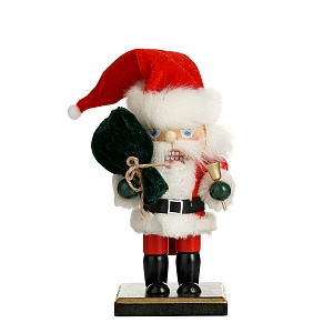 Щелкунчик-Дед Мороз  с Подарками 18 см. (Дерево)