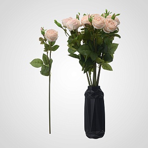 Искусственная светло-персиковая Роза 70 см. (от 12 штук)
