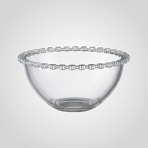 Салатник круглой формы CRYSTAL&DISH прозрачная
