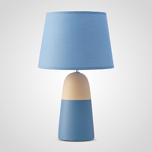 Настольная Керамическая Синяя Лампа 38,5 см.