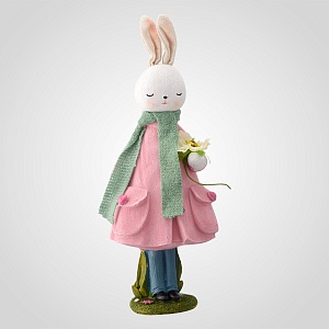 Кролик Весенний в розовом платье