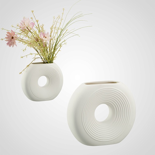 Керамическая дизайнерская ваза "Round"