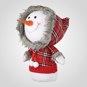 Снеговик Red Checkered текстиль 