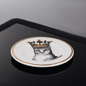 Тарелка Кошка в короне