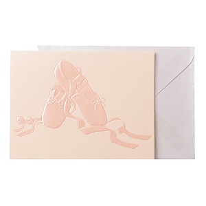 Поздравительная открытка с конвертом Пуанты (от 5ти штук)