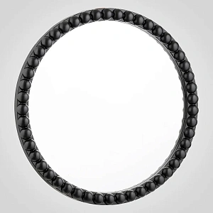 Настенное интерьерное круглое  зеркало   АВАНГАРД черного цвета 