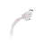 Белая Елочная Подвеска-Птичка 28 см. (от 6 штук)