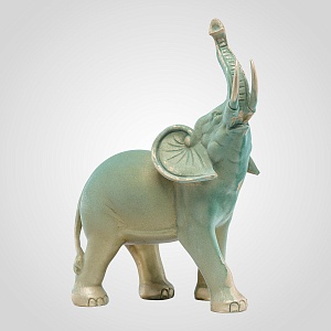 Слон Интерьерный Флокированный Декор Фигура  большой
